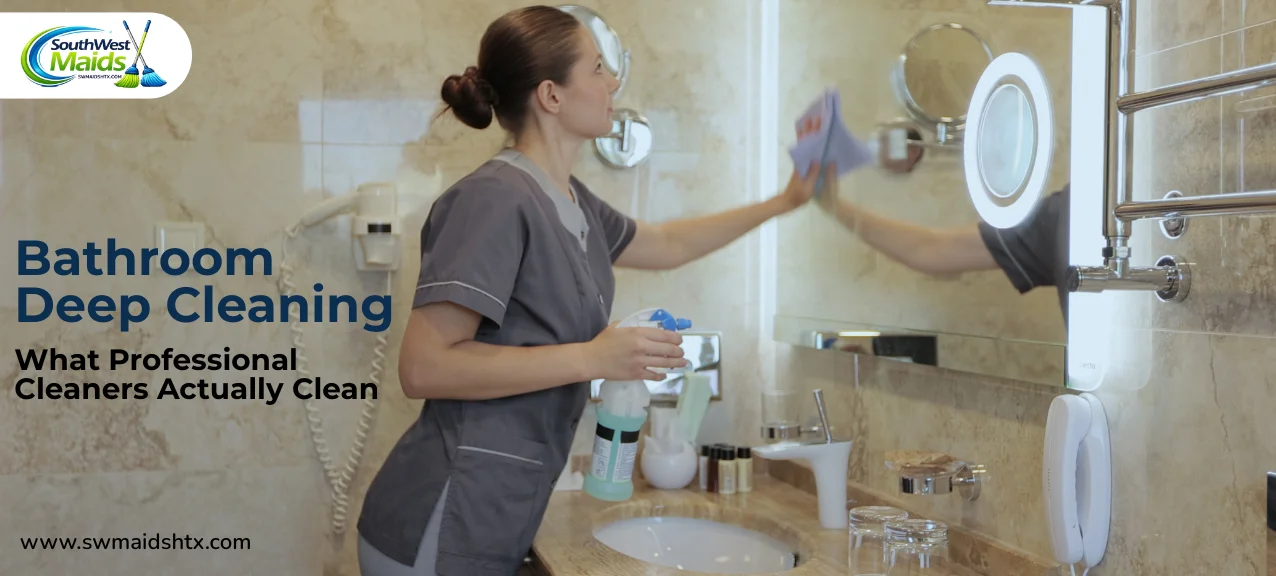 Bathroom Deep Cleaning: What Professional Cleaners Actually Clean 1 cleaning services